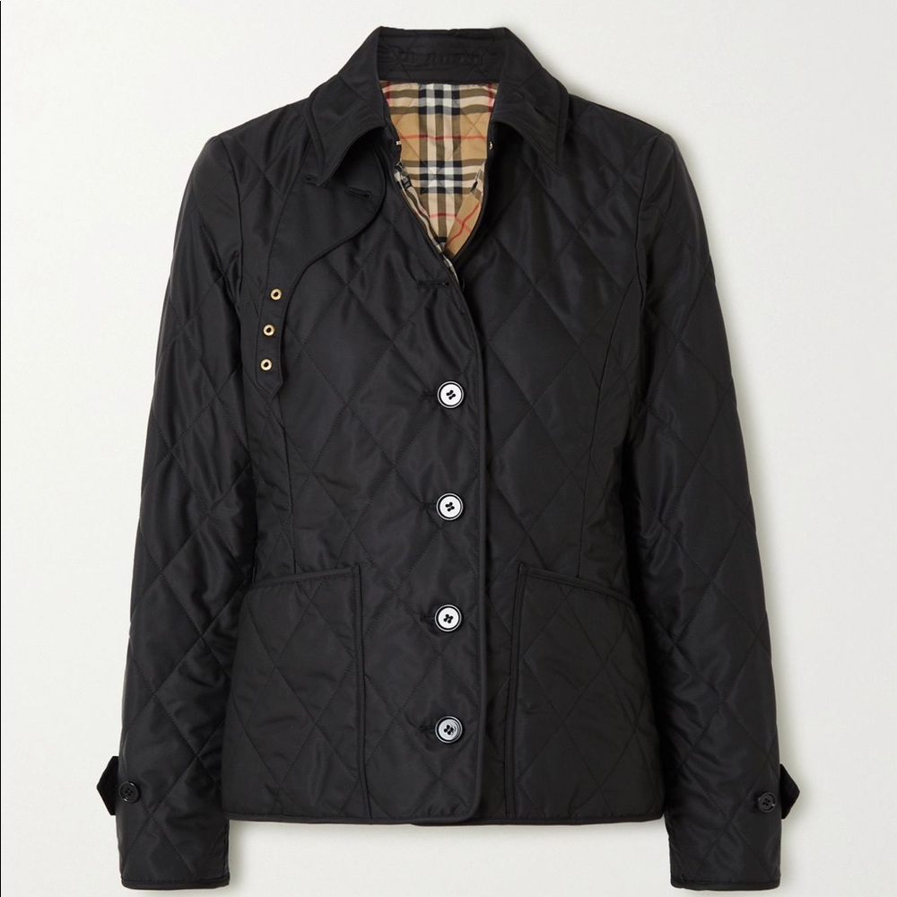 New Burberry Quilted Shell Jacket Womens Size XXL